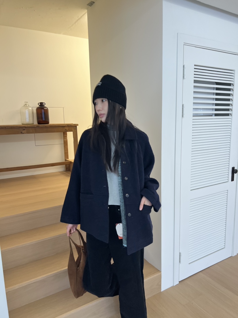 ME MO東大門代購女裝新款時尚真品人氣推薦職業短款大衣ME MO短款大衣