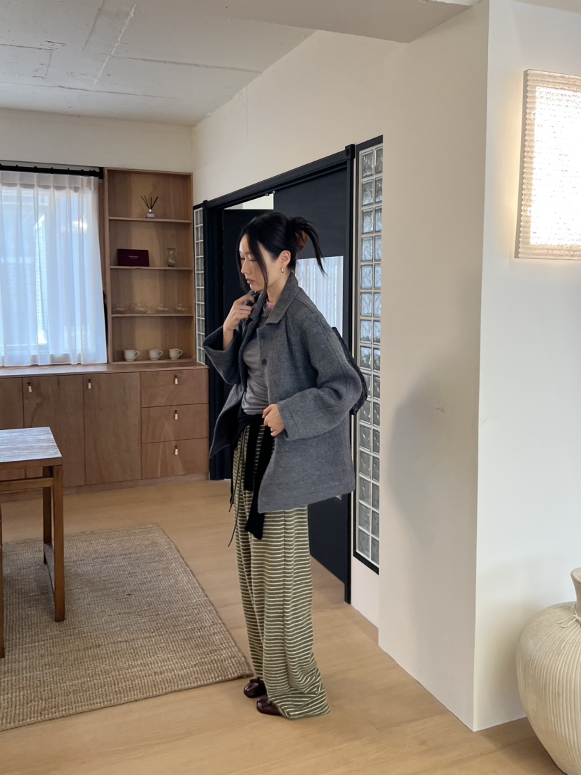 ME MO東大門代購女裝新款時尚真品人氣推薦職業短款大衣ME MO短款大衣