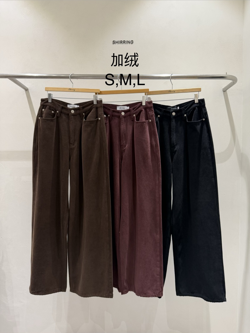 SHIRRING韓國代購女士新款職業真品休閑推薦時尚熱賣牛仔褲SHIRRING牛仔褲