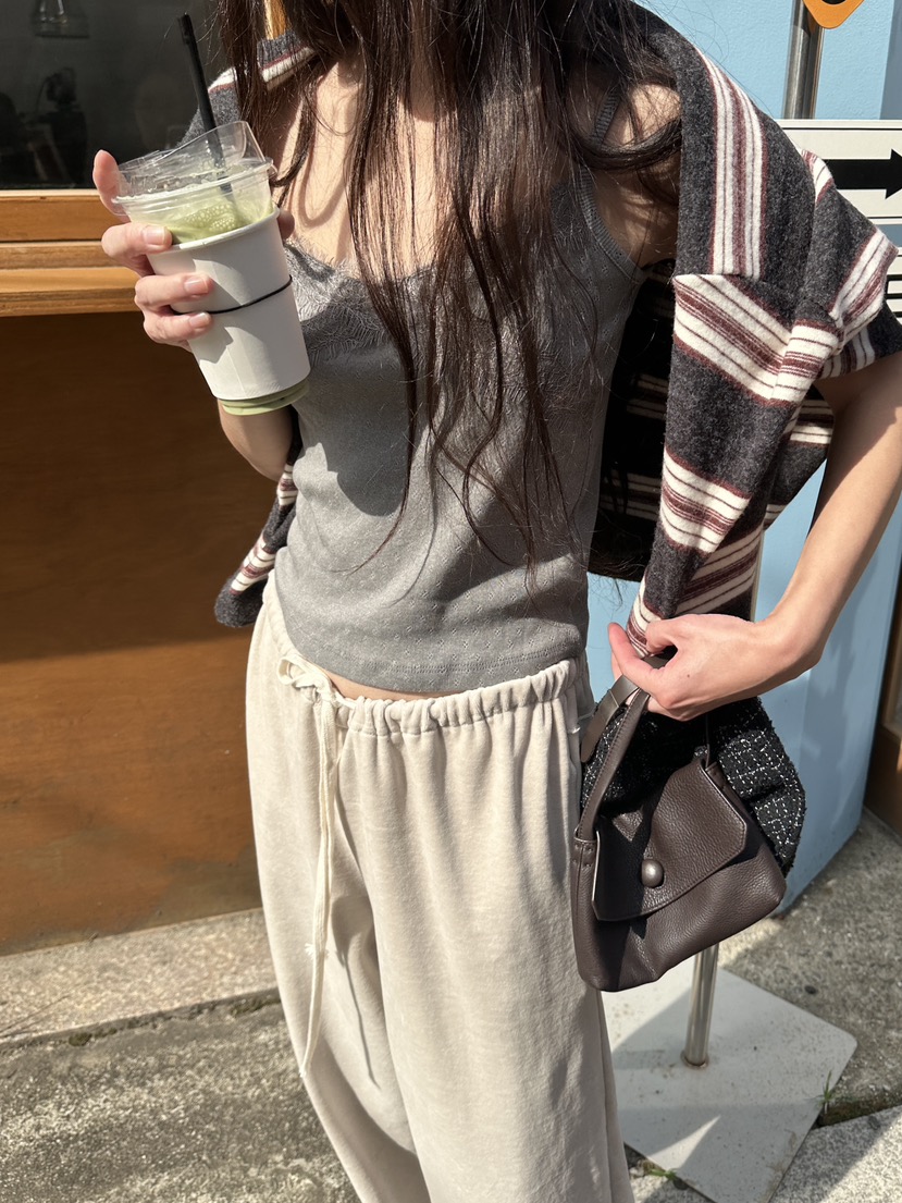 BOWIE東大門直郵女裝新款人氣推薦真品職業吊帶背心無袖鏤空BOWIE吊帶/背心