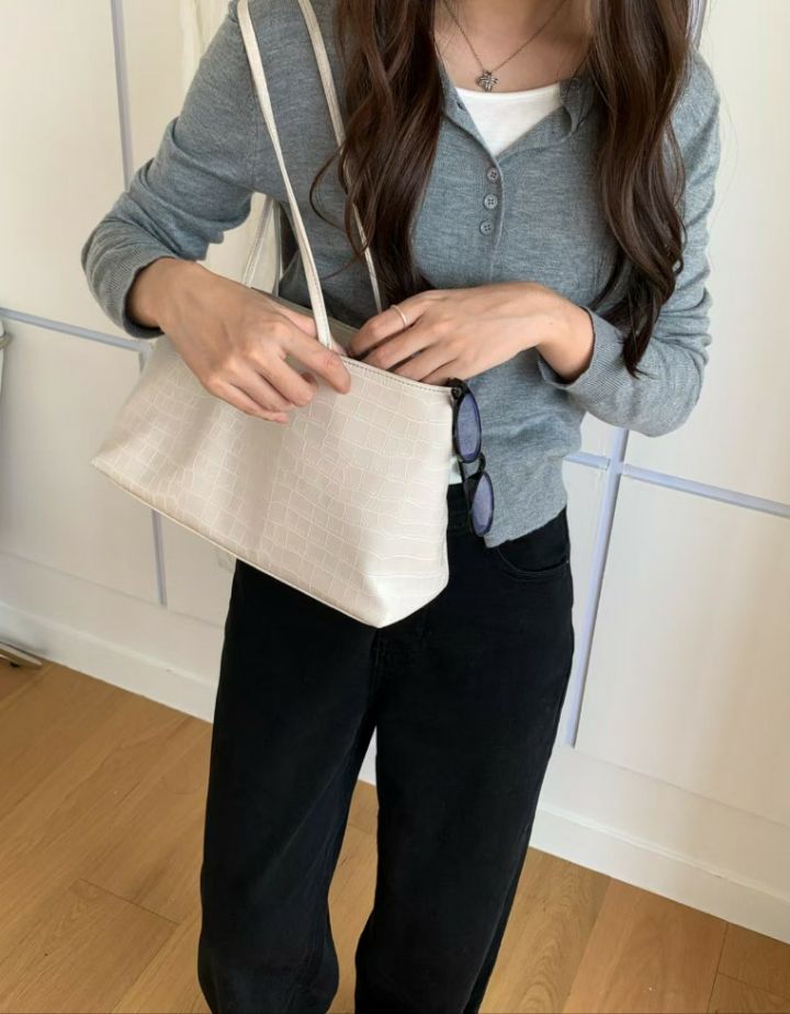 TROUVAILLE東大門實拍女裝新款休閑推薦真品職業單肩斜跨包TROUVAILLE單肩/斜跨包圖色1