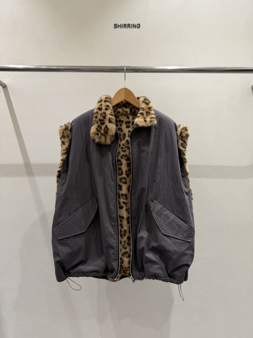 SHIRRING東大門直郵女士新款職業時尚熱賣推薦休閑馬甲豹紋SHIRRING馬甲圖色2