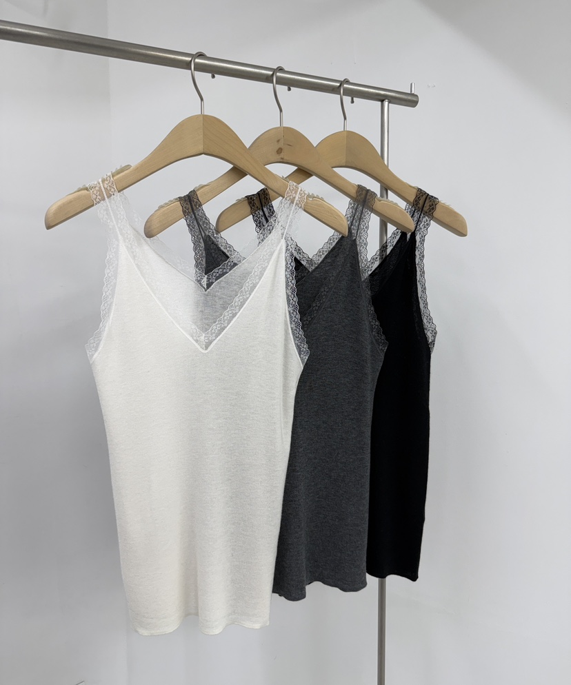 YIKHO STYLE東大門實拍女裝新款熱賣人氣吊帶背心蕾絲無袖YIKHO STYLE吊帶/背心