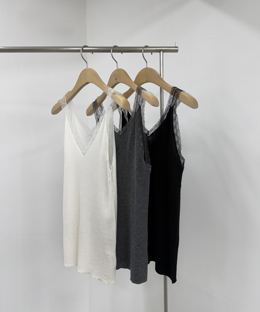 YIKHO STYLE東大門實拍女裝新款熱賣人氣吊帶背心蕾絲無袖YIKHO STYLE吊帶/背心
