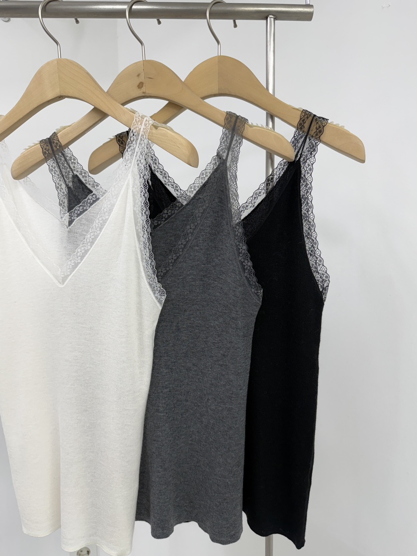YIKHO STYLE東大門實拍女裝新款熱賣人氣吊帶背心蕾絲無袖YIKHO STYLE吊帶/背心