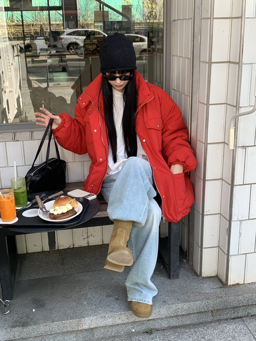 LOGARDEN東大門實拍女裝新品推薦真品職業休閑時尚短款棉服LO GARDEN短款棉服