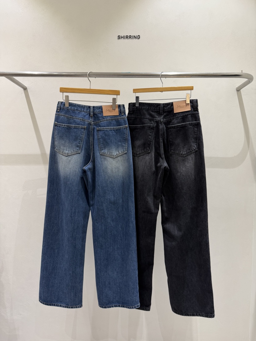 SHIRRING東大門代購女士新品熱賣休閑職業時尚人氣牛仔褲SHIRRING牛仔褲