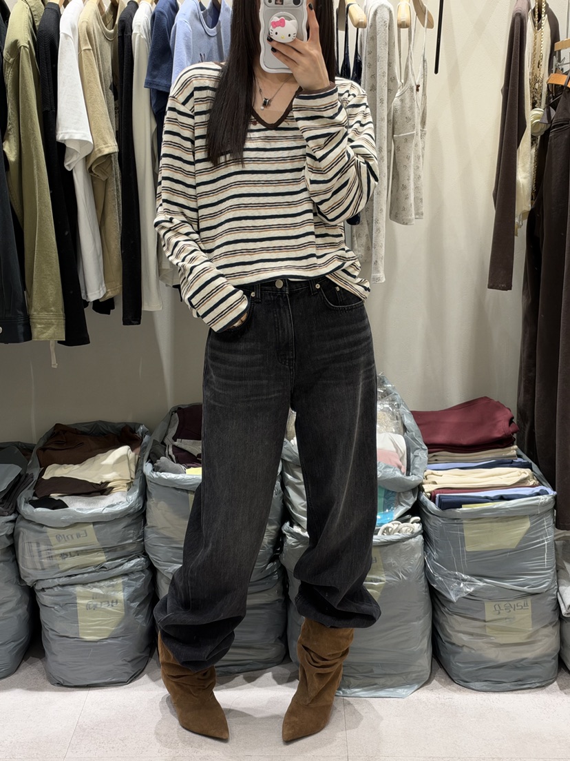 SHIRRING東大門代購女士新品熱賣休閑職業時尚人氣牛仔褲SHIRRING牛仔褲