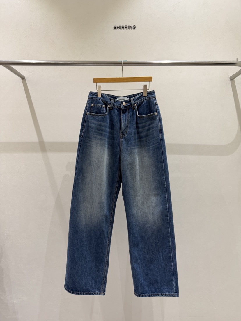 SHIRRING東大門代購女士新品熱賣休閑職業時尚人氣牛仔褲SHIRRING牛仔褲圖色2