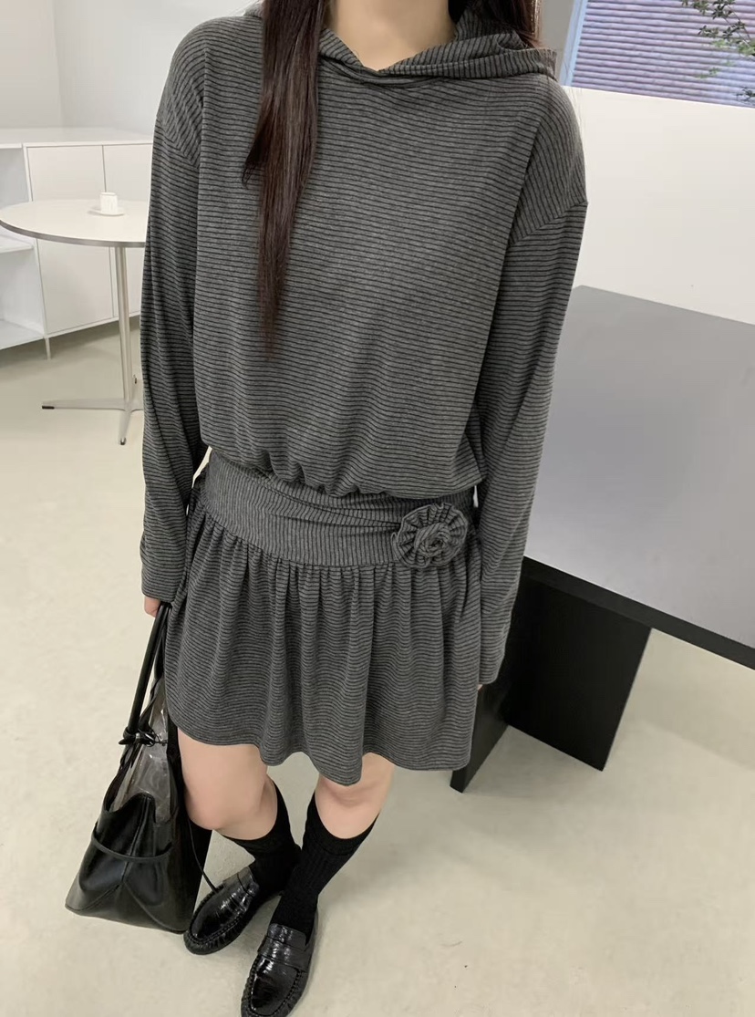 J CRANE-A韓國直郵女士新款推薦人氣職業真品連衣裙兜帽J CRANE連衣裙圖色1