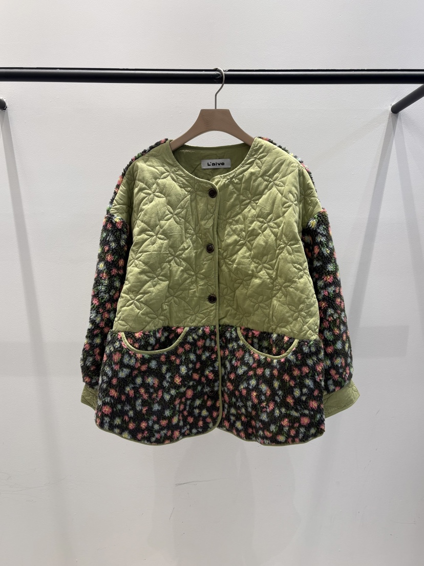 LAIVE東大門代購女士新品休閑真品人氣職業熱賣推薦夾克花朵Laive夾克圖色1