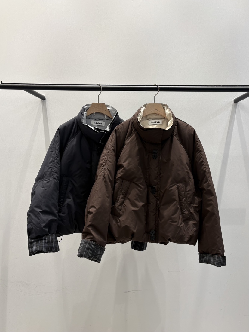 LAIVE韓國直郵女裝新款休閑職業熱賣時尚短款棉服羽絨服短款Laive短款棉服