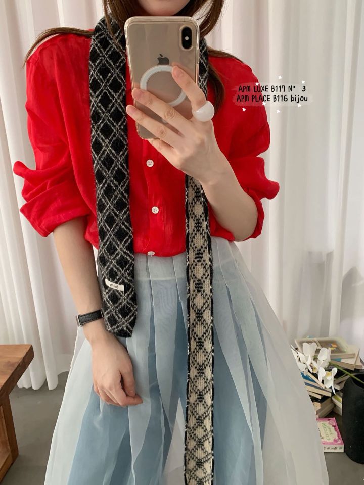 N3東大門代購女裝新品熱賣時尚真品推薦人氣圍巾披肩格紋N3圍巾/披肩