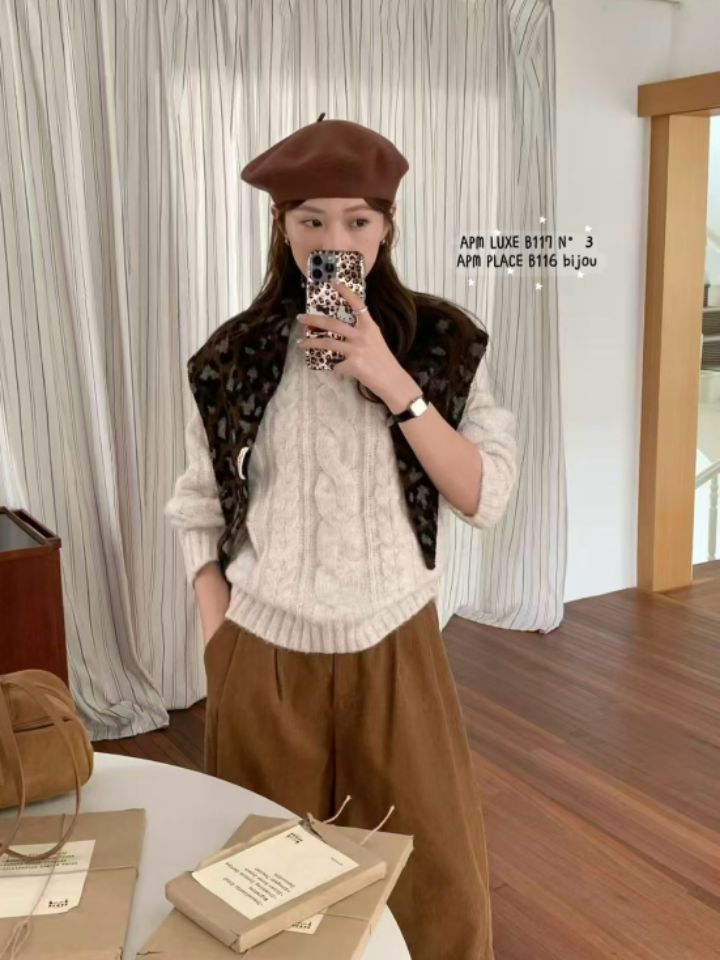N3東大門實拍女士新款休閑時尚推薦職業圍巾披肩豹紋圍巾N3圍巾/披肩