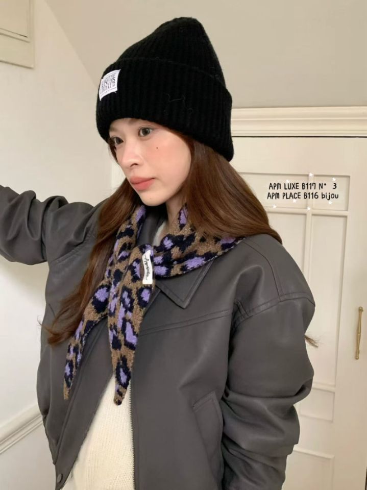 N3東大門實拍女士新款休閑時尚推薦職業圍巾披肩豹紋圍巾N3圍巾/披肩
