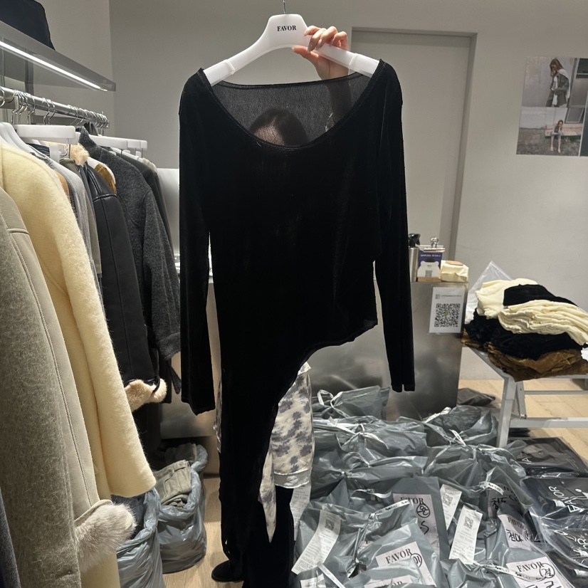 FAVOR-P韓國直郵女士新品熱賣職業人氣推薦時尚休閑長袖T恤FAVOR-P長袖T恤圖色3