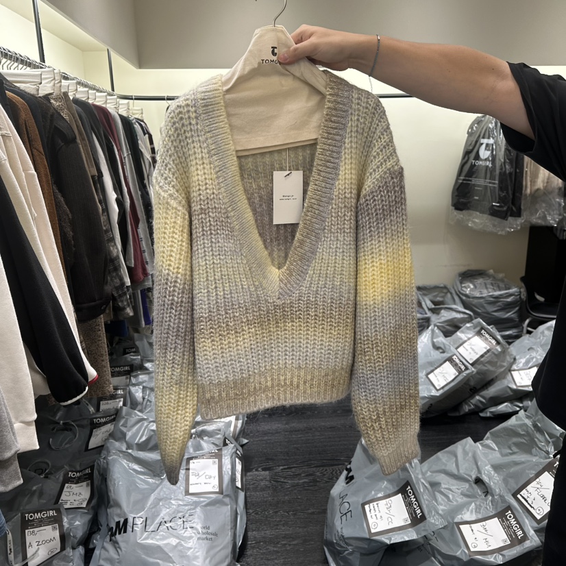 TOMGIRL韓國直郵女裝新款熱賣真品人氣推薦時尚休閑職業毛衣TOMGIRL毛衣圖色1