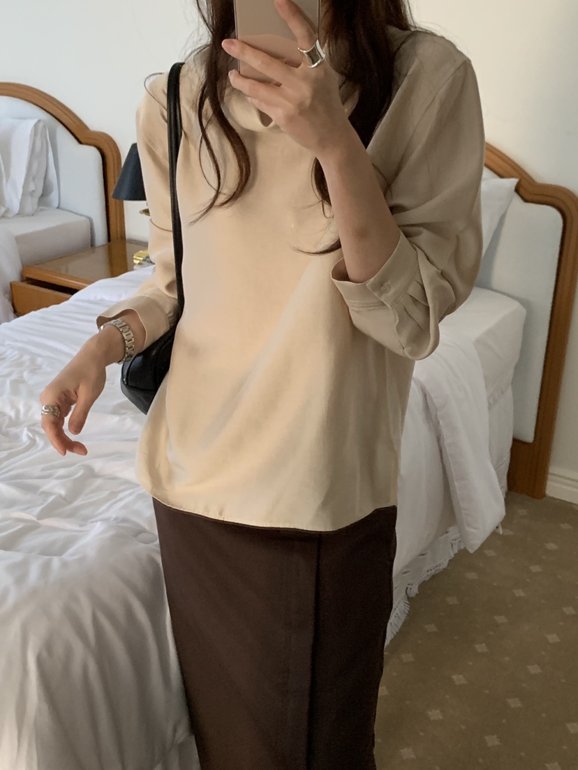 ROUNDER東大門實拍女裝新款時尚職業休閑真品人氣襯衫蕾絲衫ROUNDER襯衫/蕾絲衫圖色1