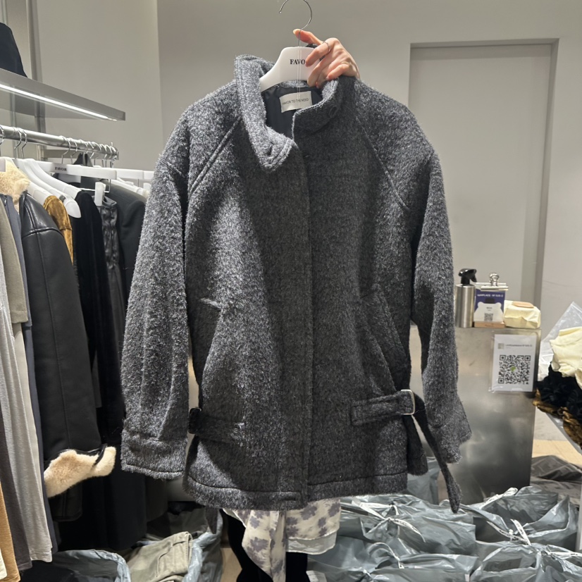FAVOR-P東大門代購女士新品人氣真品時尚熱賣推薦短款大衣FAVOR-P短款大衣圖色2