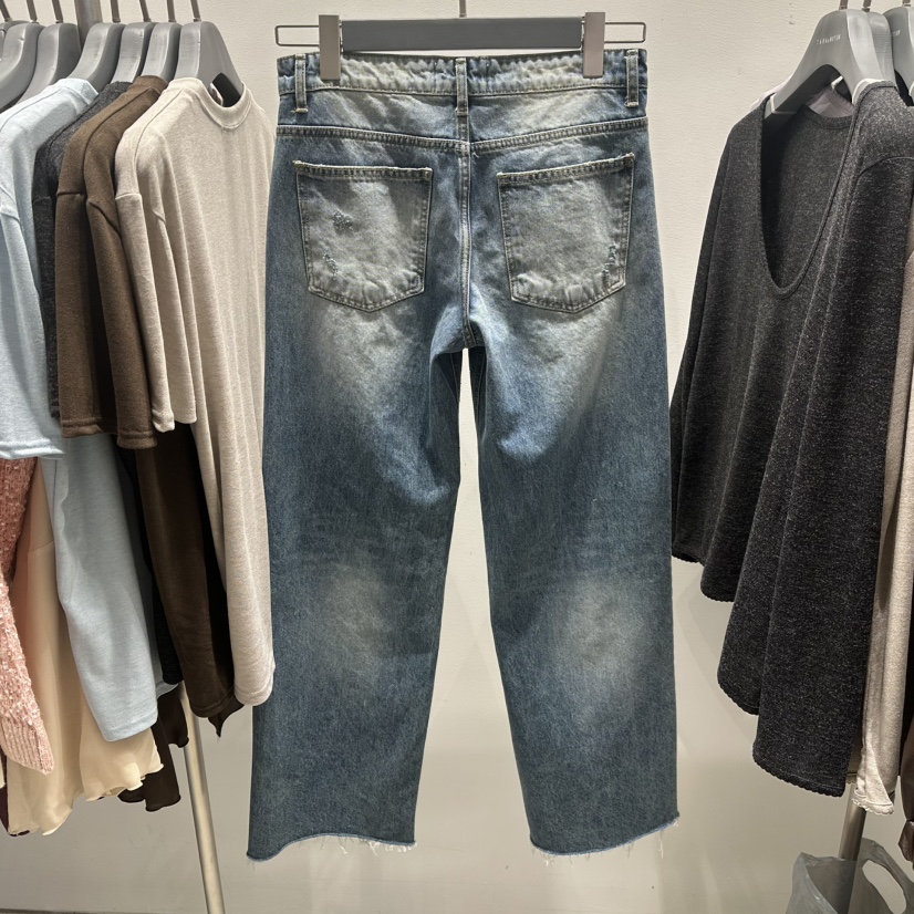 TARABY MOTION韓國代購女士新品推薦休閑熱賣時尚牛仔褲TARABY MOTION牛仔褲