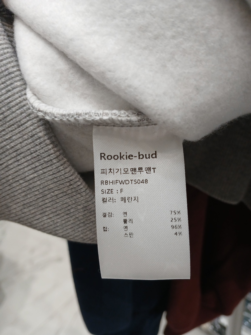 ROOKIE BUD韓國代購女裝新品時尚真品熱賣人氣衛衣加絨抓絨ROOKIE BUD-L衛衣