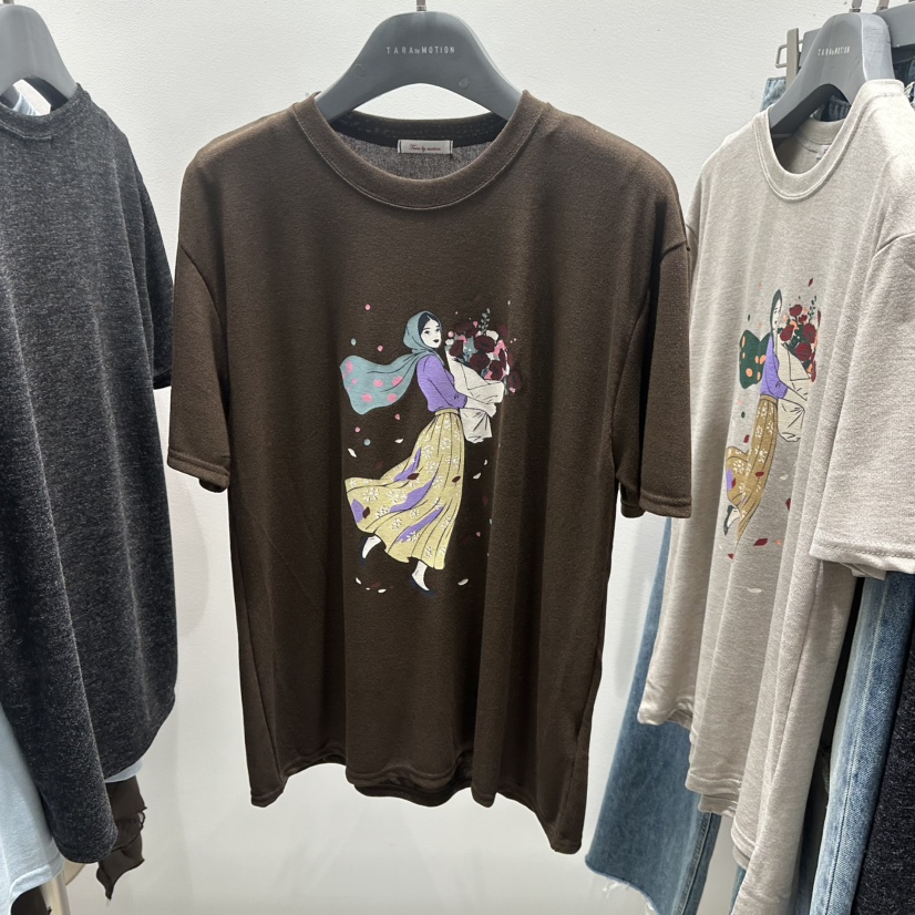 TARABY MOTION韓國直郵女士新品休閑人氣真品時尚推薦T恤TARABY MOTIONT恤圖色4