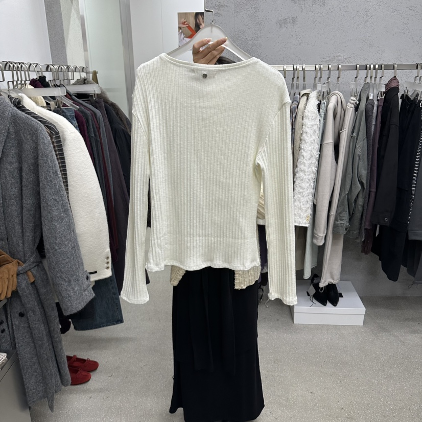WEARABLE-L東大門直郵女士新款真品時尚人氣休閑長袖T恤WEARABLE長袖T恤