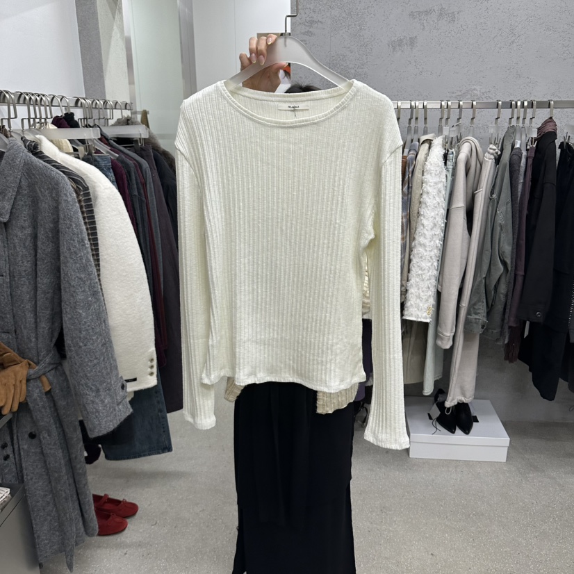 WEARABLE-L東大門直郵女士新款真品時尚人氣休閑長袖T恤WEARABLE長袖T恤圖色1