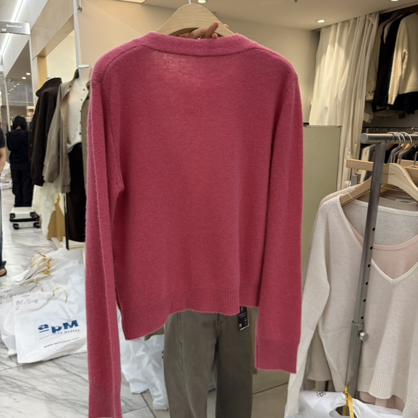 AFTERGLOW東大門直郵女士新品時尚休閑熱賣推薦開衫撞色開衫AFTERGLOW開衫