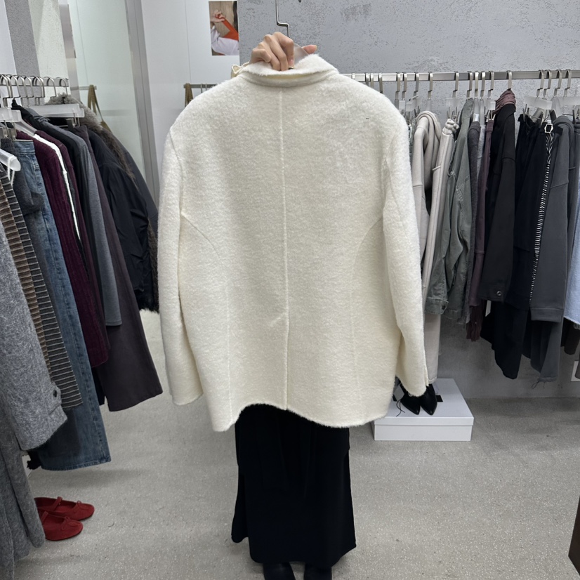 WEARABLE-L東大門代購女士新品休閑真品短款大衣手工制品WEARABLE短款大衣