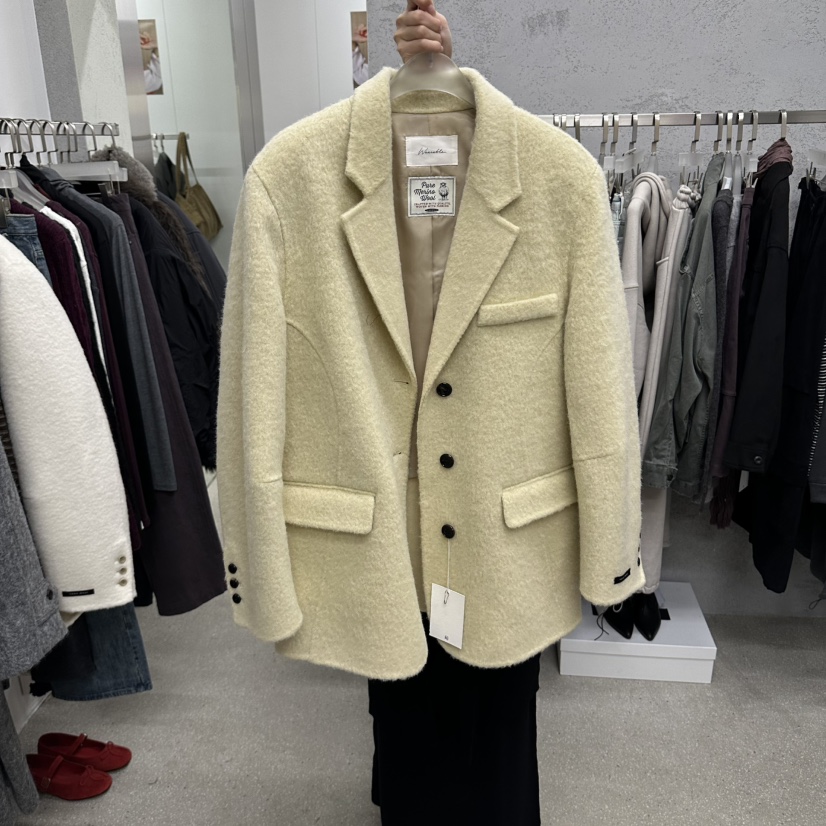 WEARABLE-L東大門代購女士新品休閑真品短款大衣手工制品WEARABLE短款大衣圖色2