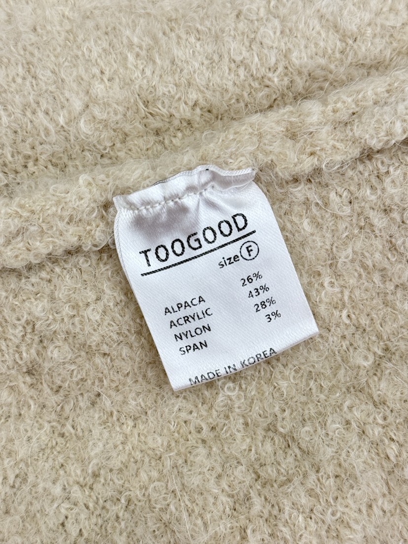 TOOGOOD東大門直郵女裝新品熱賣休閑人氣真品毛衣半拉鏈絨TOOGOOD毛衣