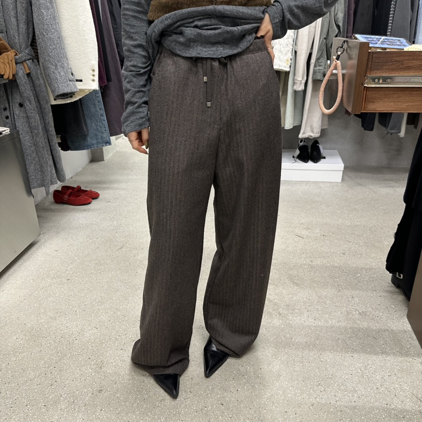 WEARABLE-L東大門代購女士新品推薦熱賣人氣時尚休閑休閑褲WEARABLE休閑褲圖色1棕色