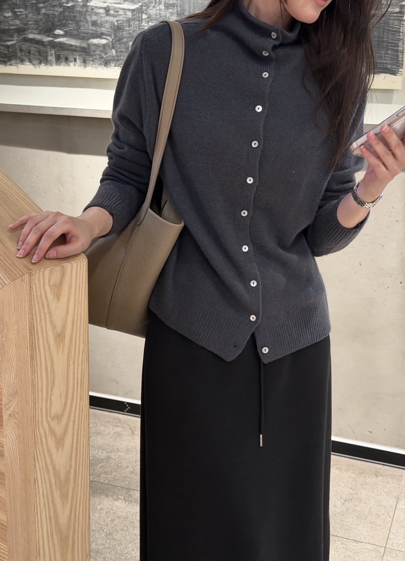 AMY GRACE-A韓國直郵女士新品熱賣休閑真品人氣針織衫高領AMY GRACE針織衫