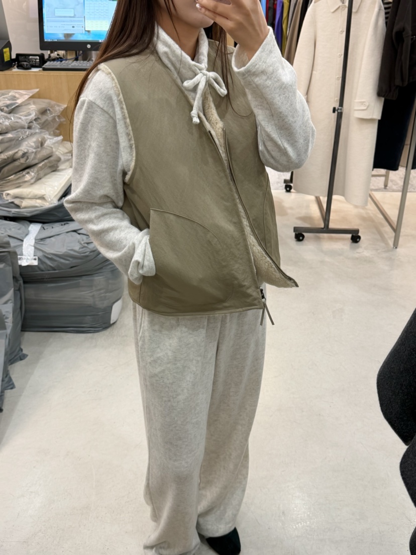 THE EYL東大門實拍女士新品人氣熱賣推薦時尚真品馬甲雙面THE EYL馬甲