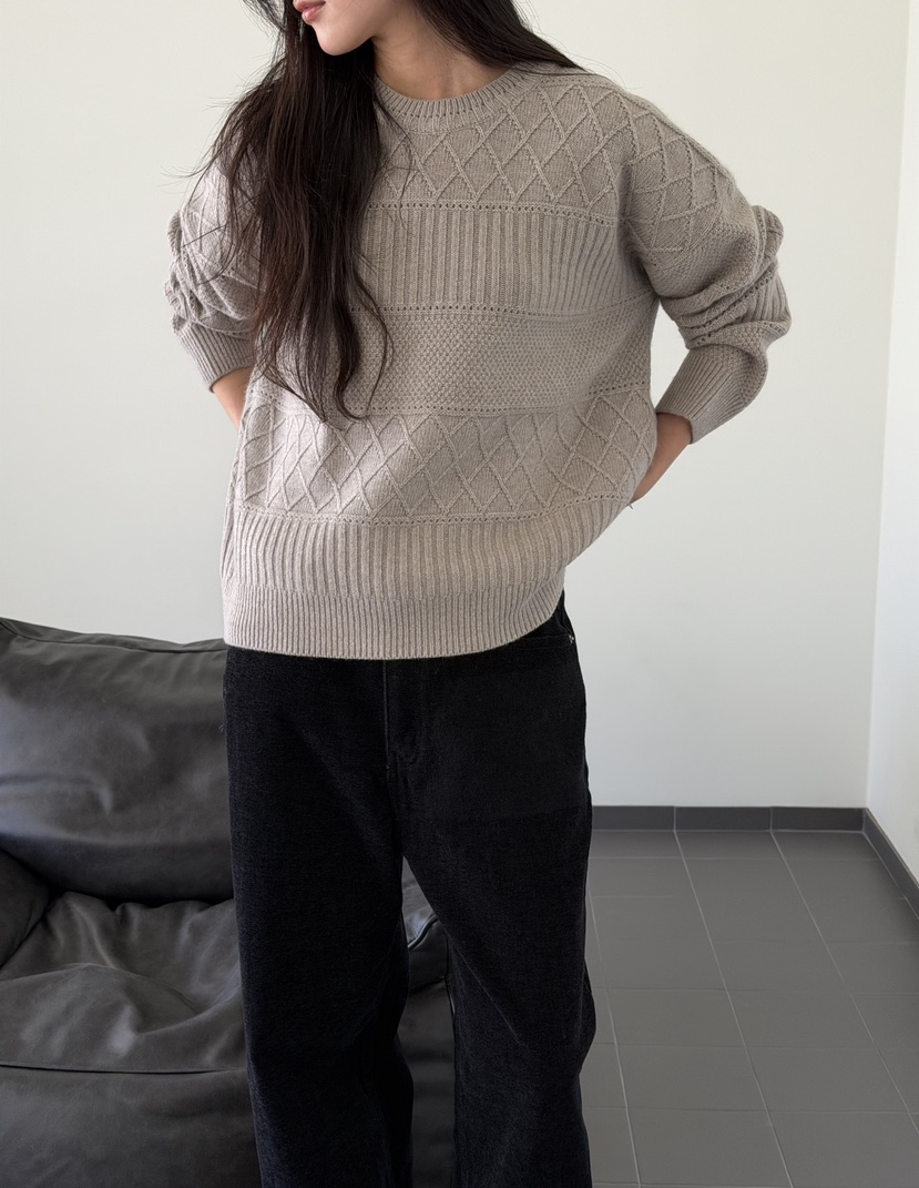 AMY GRACE-A東大門實拍女裝新款真品推薦人氣熱賣針織衫AMY GRACE針織衫