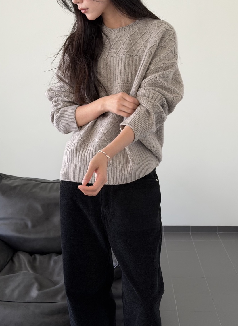 AMY GRACE-A東大門實拍女裝新款真品推薦人氣熱賣針織衫AMY GRACE針織衫