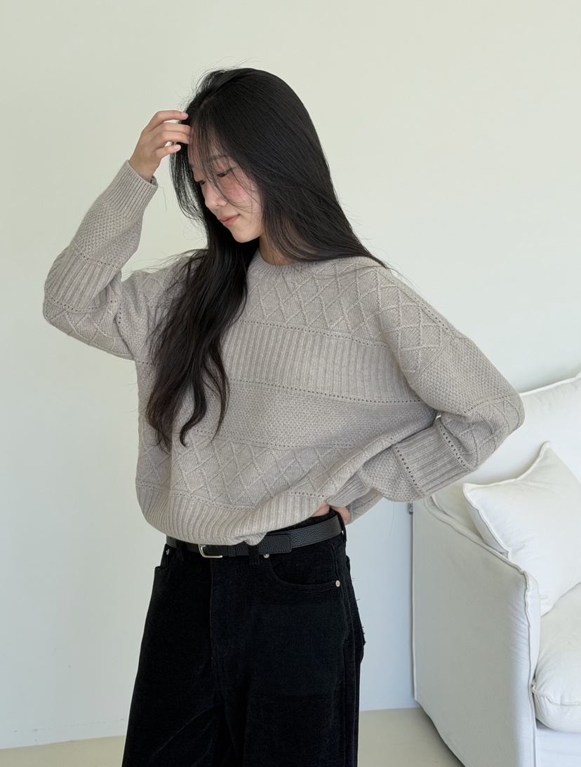 AMY GRACE-A東大門實拍女裝新款真品推薦人氣熱賣針織衫AMY GRACE針織衫