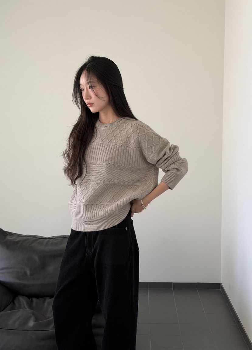 AMY GRACE-A東大門實拍女裝新款真品推薦人氣熱賣針織衫AMY GRACE針織衫圖色1