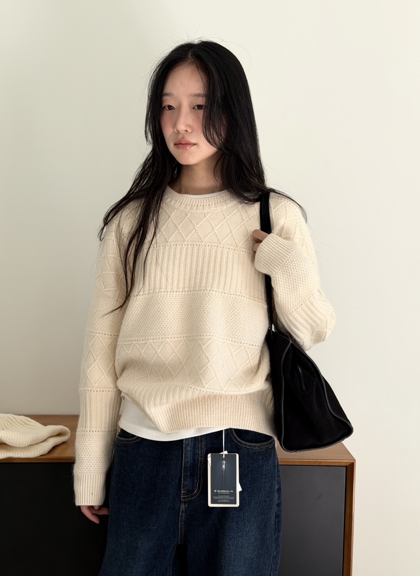 AMY GRACE-A東大門實拍女裝新款真品推薦人氣熱賣針織衫AMY GRACE針織衫圖色2