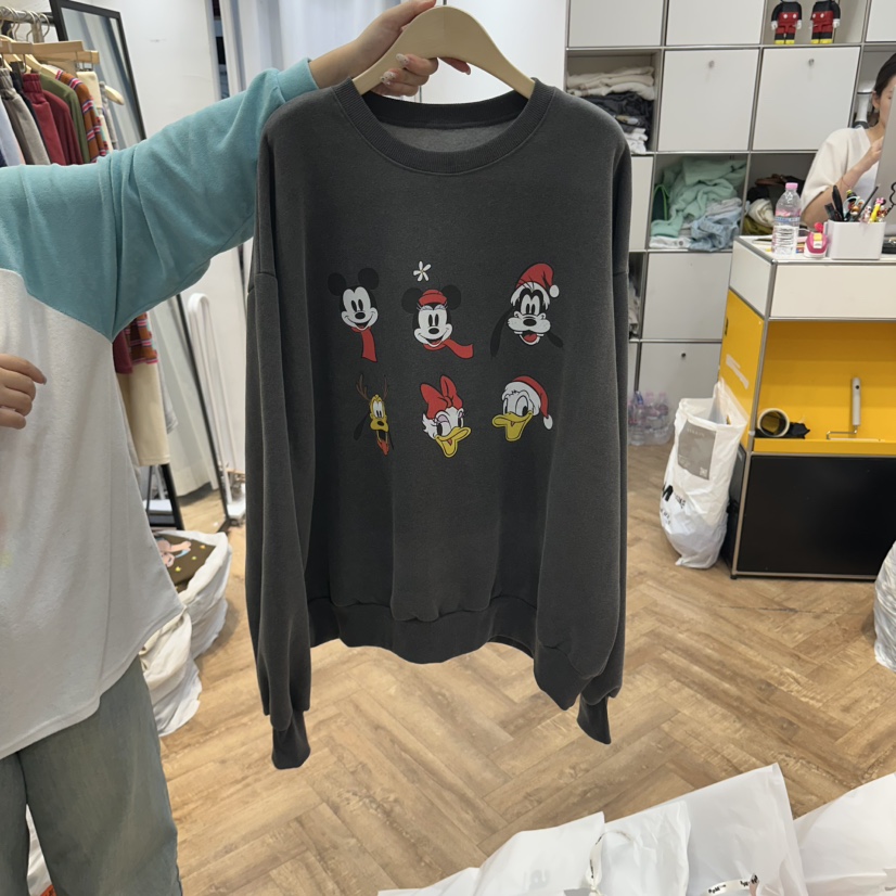 DE LINE東大門直郵女士新款推薦休閑熱賣真品時尚衛衣加絨DE LINE衛衣圖色2