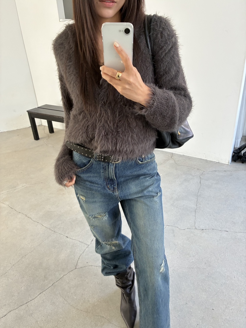 ACME東大門代購女裝新款人氣時尚休閑推薦熱賣開衫開衫連帽ACME開衫