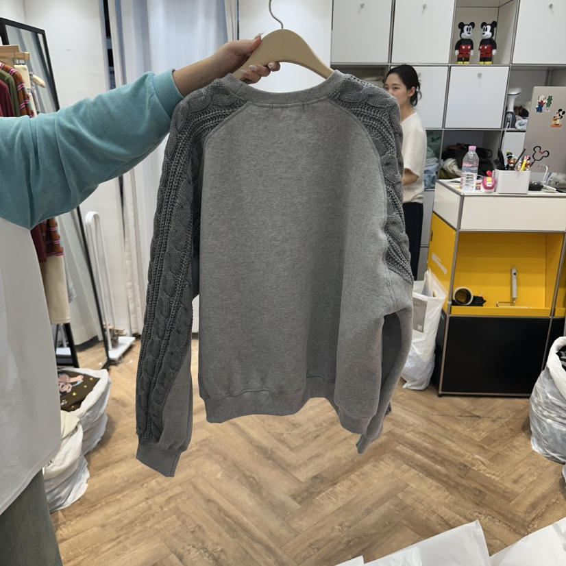 DE LINE東大門實拍女裝新款推薦真品時尚衛衣泰迪熊加絨DE LINE衛衣