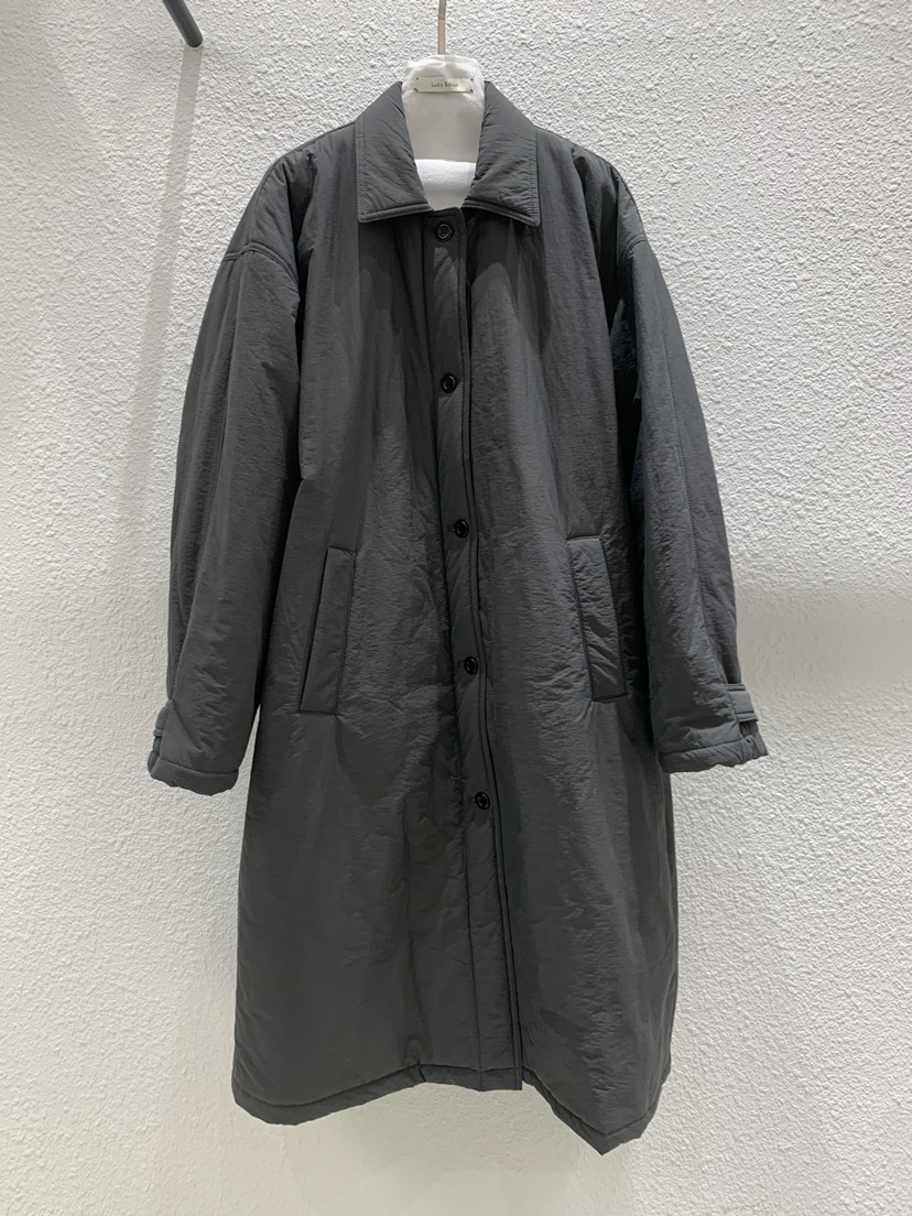 LUCY SALON東大門實拍女士新款時尚熱賣休閑真品長款棉服LUCY SALON長款棉服圖色1墨色