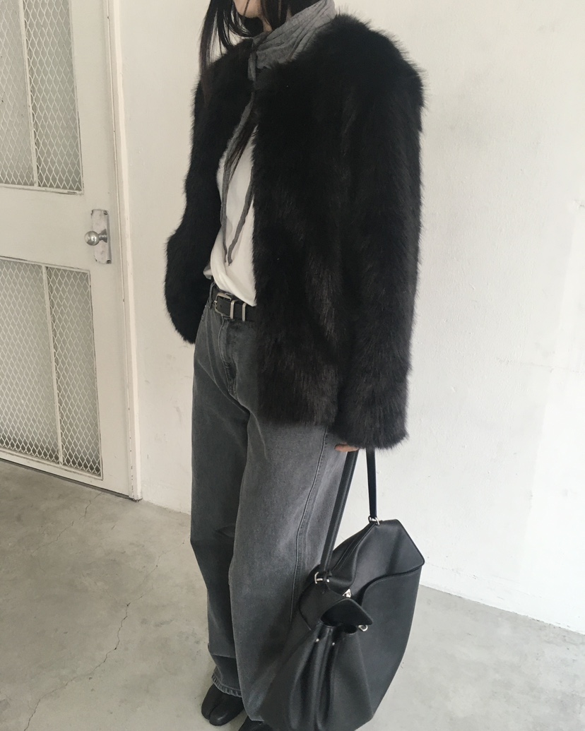 HEMP-P韓國代購女裝新品推薦真品時尚熱賣人氣短款大衣毛皮hemp短款大衣