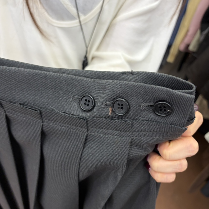 FOR TAPE韓國直郵女士新款熱賣休閑半身裙中短裙圍巾紐扣FOR TAPE半身裙/中短裙