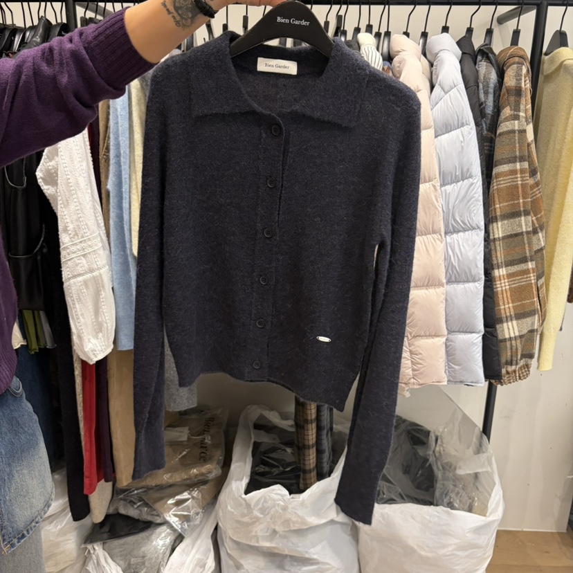 BIEN GARDER東大門直郵女士新品真品時尚熱賣開衫翻領開衫BIEN GARDER開衫圖色2