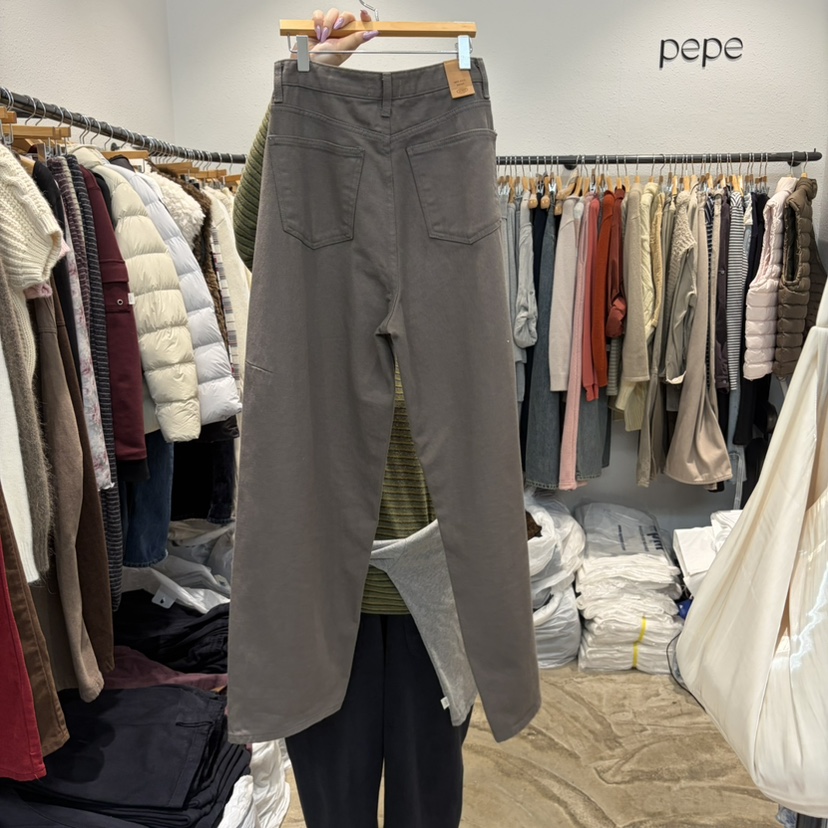 ALMOND PEPE東大門直郵女裝新品休閑真品休閑褲加絨磨毛ALMOND PEPE休閑褲