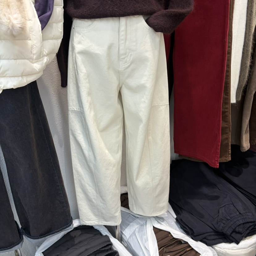 ALMOND PEPE東大門直郵女裝新品休閑真品休閑褲加絨磨毛ALMOND PEPE休閑褲圖色1