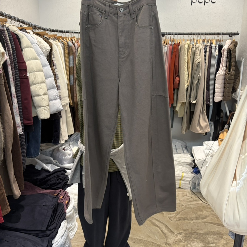 ALMOND PEPE東大門直郵女裝新品休閑真品休閑褲加絨磨毛ALMOND PEPE休閑褲圖色2